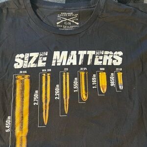 Men’s Grunt Style “Size Matters” tee. XXXL